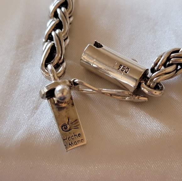 Hand made Sterling Bracelet 950 Silver - Picture 3 of 3